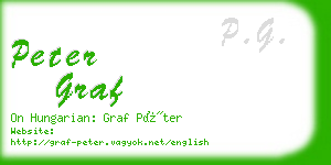peter graf business card